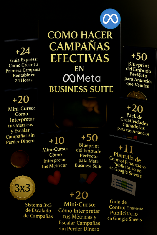 COMO HACER CAMPAÑAS EN META BUSINESS SUITE + 12 BONUS DE REGALO